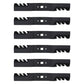 Qty 6: Toothed Mower Blade Fits Cub Cadet Replaces 742-04154