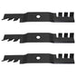 3 Pack Mulching Blades for M115495 Fits John Deere 48" Deck 240 265 325 345 445