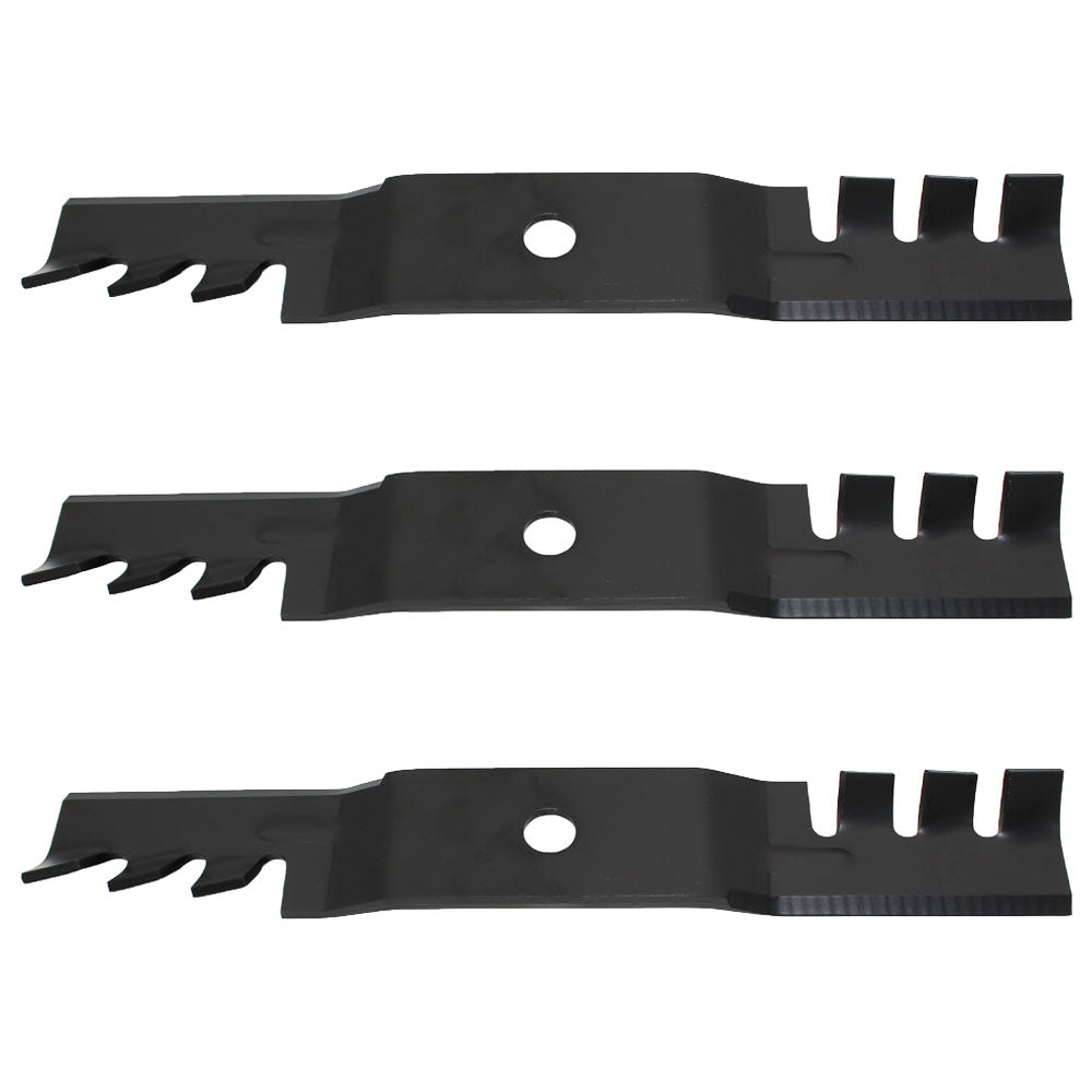 (3) Interchangeable Mulching Blades Fits John Deere Lawn Mowers AM115442