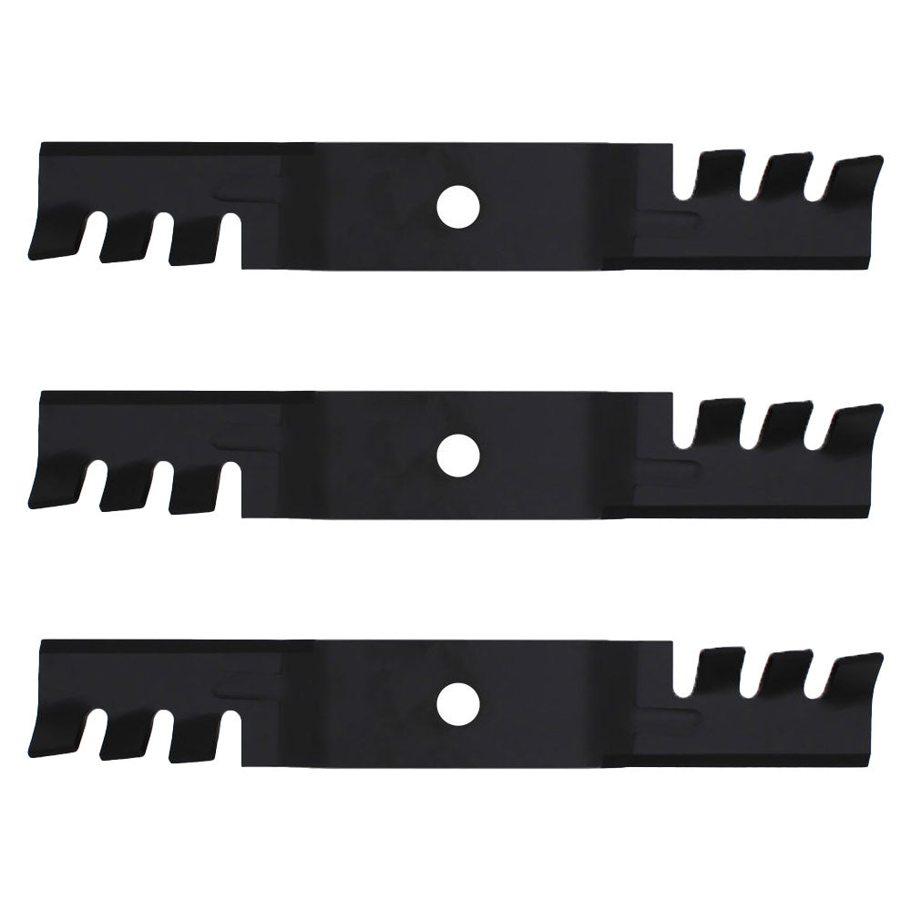 (3) Interchangeable Mulching Blades Fits John Deere Lawn Mowers AM115442