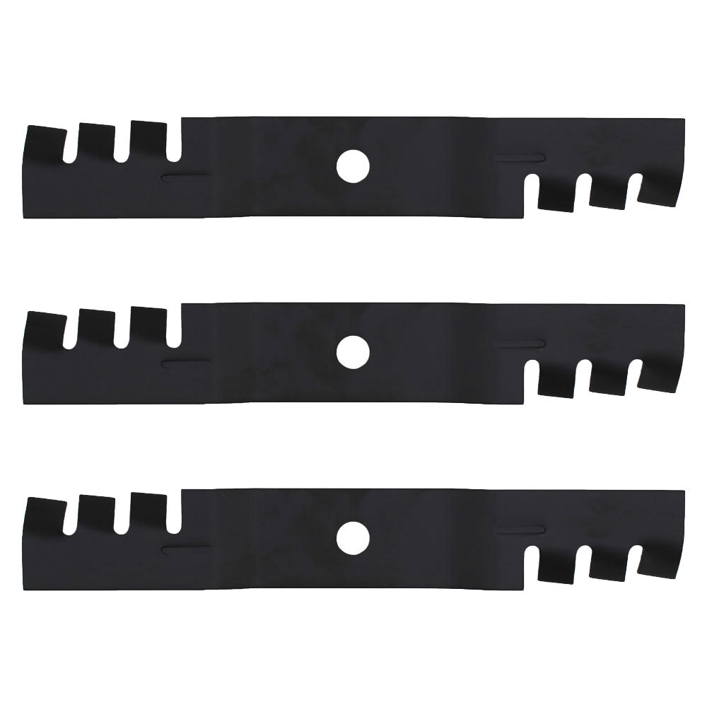 (3) Interchangeable Mulching Blades Fits John Deere Lawn Mowers AM115442
