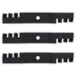 (3) Toothed Mulching Blades Fits John Deere Walk-Behind Mowers: GS25 GS30 GS45