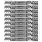 10PK of 21" x 5/8" Wavy Mulching Blade (2) Blades- 42"cut & (3) Blades - 61" cut