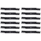 Qty. 12: Mulching Blade Fits Grasshopper Replaces 482237