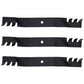482237 Set of 3 Mulching Blades fits Various Makes & Models 71490003