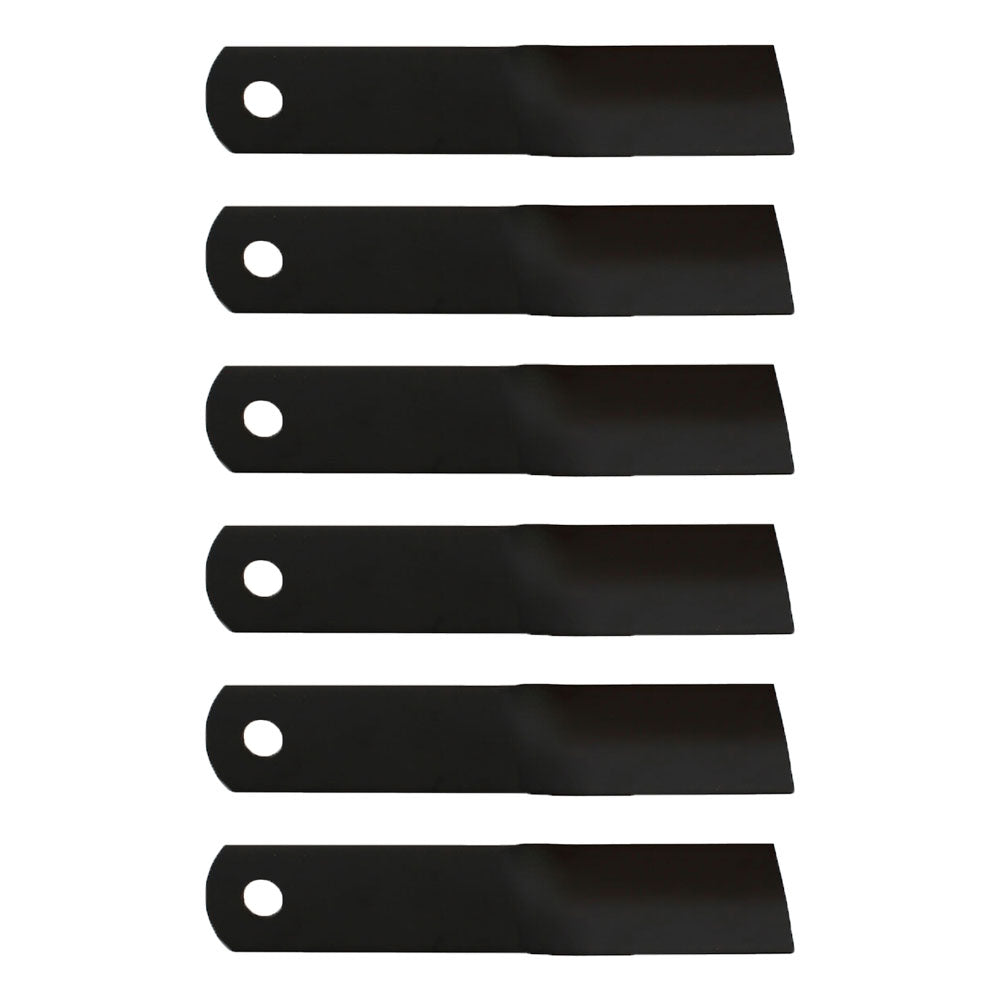 Set of 6 Blades Fits Woods RM90 RM990 P990 90" Grooming Finish Mower # 24590KT