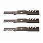 Qty 3: High Lift Mower Blade - Toothed Fits Cub Cadet Replaces 01005337