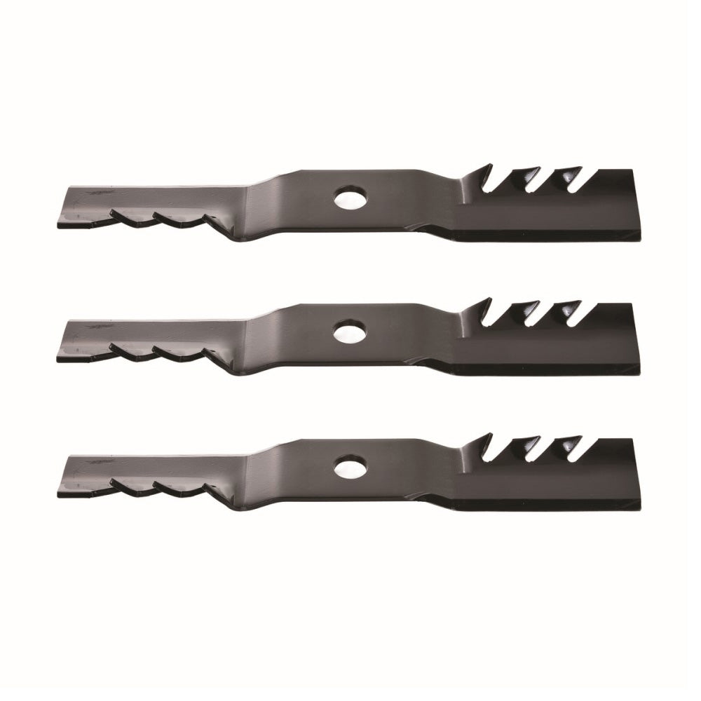 Qty 3: High Lift Mower Blade - Toothed Fits MTD Replaces 742-04116
