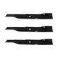 3 pack High Lift Blades for Hustler Z Zero Turn Mower 52" Deck Raptor Limited