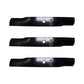 New 3 Pack Mower Blades Fits Hustler 52" Raptor Super Z High Lift 795526