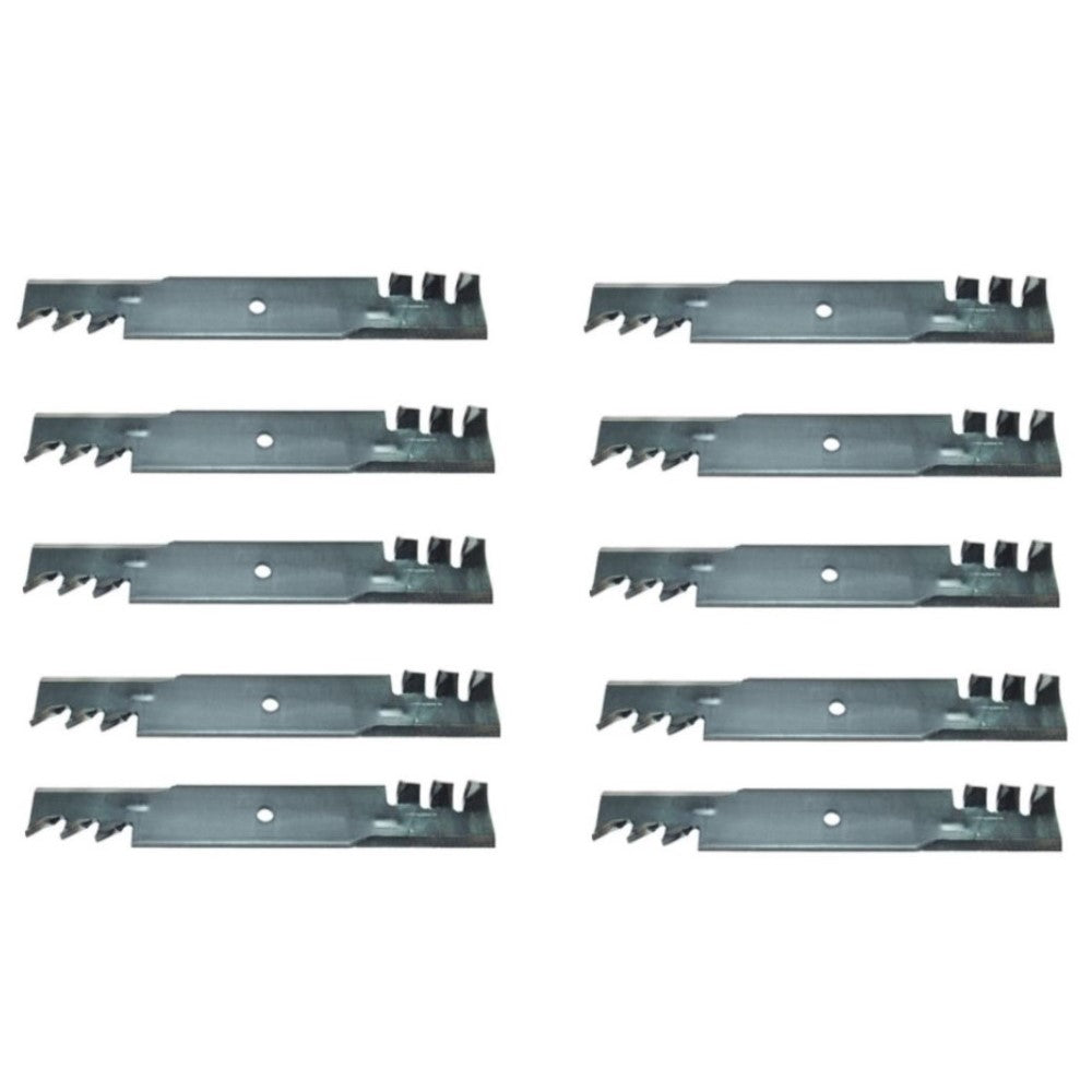 Qty 10: Heavy Duty Toothed Mulching Blade Fits Bunton Replaces A48110