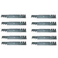 Qty 10: Heavy Duty Toothed Mulching Blade Fits John Deere Replaces AM104489