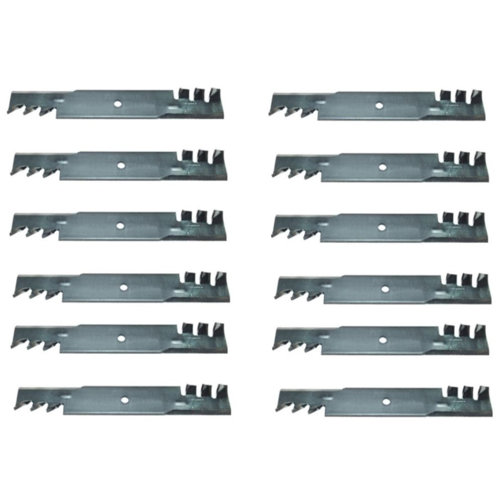 Qty 12: Heavy Duty Toothed Mulching Blade Fits Encore Replaces 453024