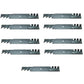 Qty 9: Heavy Duty Toothed Mulching Blade Fits John Deere Replaces AM104489