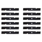 12 High Lift Mower Blades Fits Exmark Zero Turn Mower 48" Deck Repl. 103-6401-S