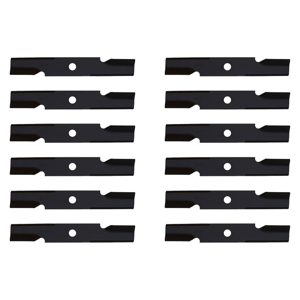 Qty. 12: Notched Mower Blade  Fits Toro Replaces 109-6872