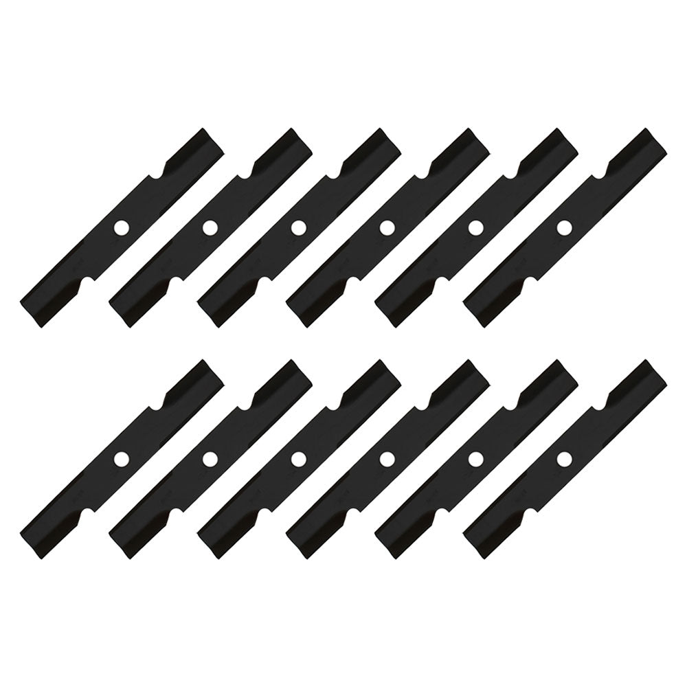Qty. 12: Notched Mower Blade  Fits Toro Replaces 109-6872