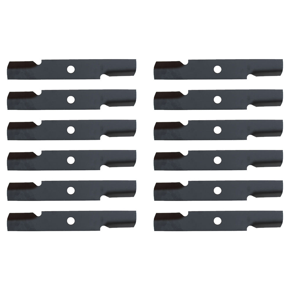 Qty. 12: Notched Mower Blade  Fits Toro Replaces 109-6872