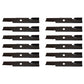 12 High Lift Mower Blades Fits Exmark Zero Turn Mower 48" Deck Repl. 103-6401-S