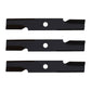 (3) High Lift Mower Blades Fits Exmark Zero Turn Mower 48" Deck Repl. 103-6401-S
