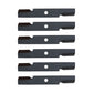 Qty. 6: Notched Mower Blade Fits Exmark Replaces 103-6381