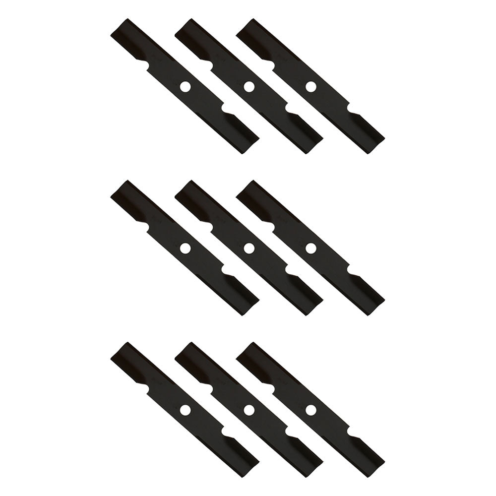 Qty. 9: Notched Mower Blade  Fits Exmark Replaces 103-6381