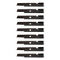 Qty. 9: Notched Mower Blade  Fits Exmark Replaces 103-6381
