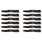 Qty 12: Mower Blade  Fits White Replaces 742-3036
