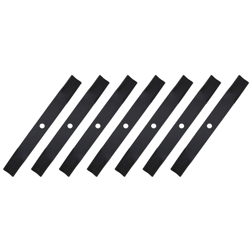 Set of (7) M144935 Standard Mower Blades Fits John Deere Wide Area Mowers