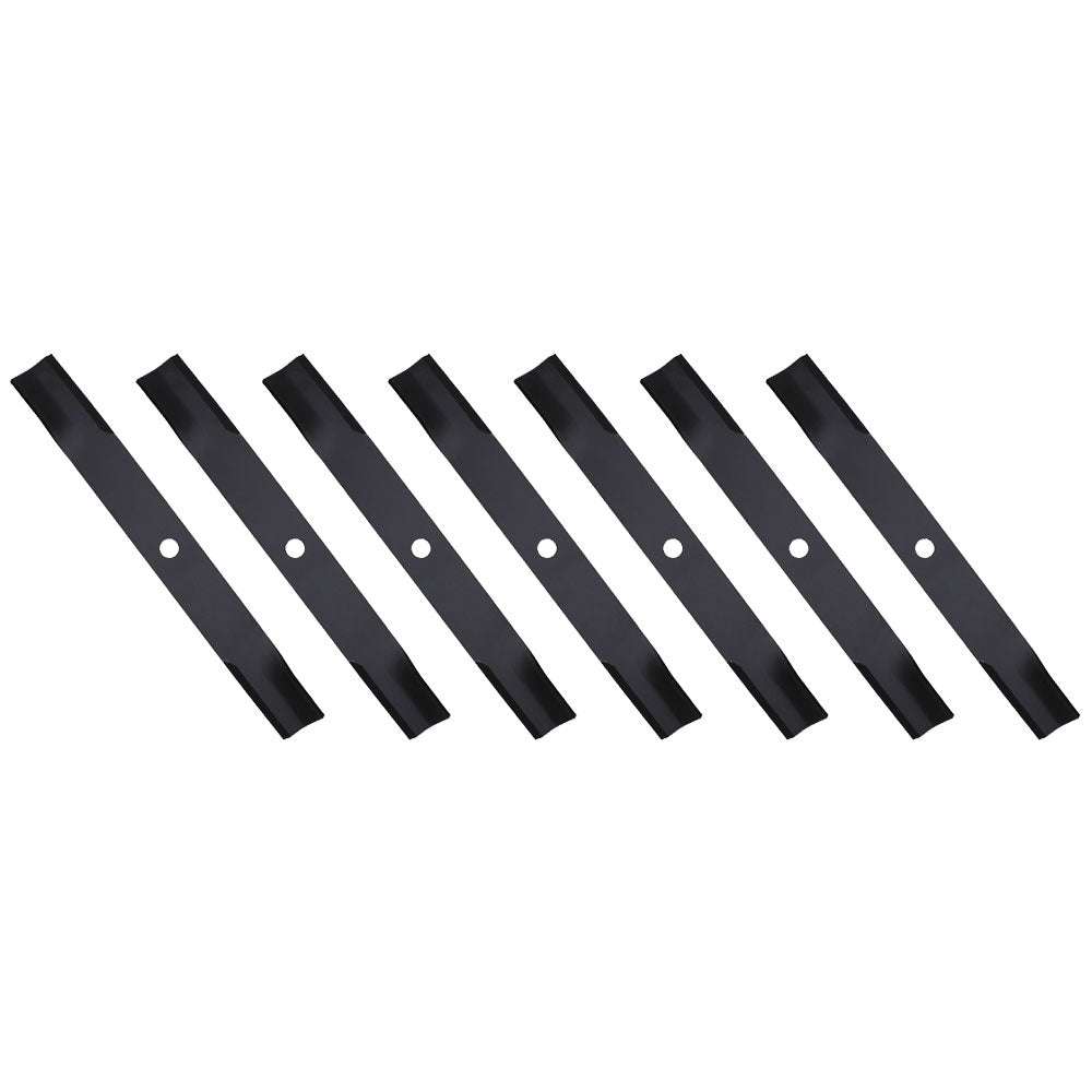 Set of (7) M144935 Standard Mower Blades Fits John Deere Wide Area Mowers