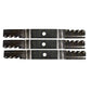 Set of 3 Toothed Mower Blades Fits John Deere 1420 1435 1445 1565 62" Deck
