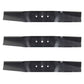 50" Rotary 3356 3 Lawn Mower Blade Set MTD 3/8" CH 742-0171 942-0171 742-0171B