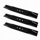 3 Pack of Blades for MTD 942-0171B, 742-0171B, 742-0171, 3356, 335-653, 98-037