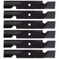 (6) Notched Fits Hi-Lift Blades Replaces Lazer Z 44" Deck Mower 1-653101 Fits Ex
