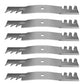 Set of Six (6) Mower Mulch Blades Fits Bobcat 52'' Fits Encore Fits Hustler