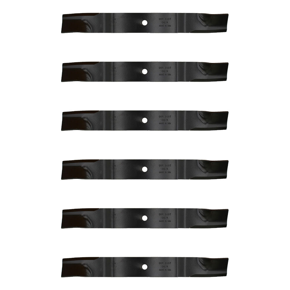 Qty 6: Standard Lift Mower Blade Fits Hustler Replaces 602771