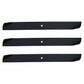 72" #6403 Lawnmower Blade Set (3) Fits Grasshopper 320251 320253 1/2" CH