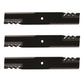 Set of (3) 88773 25" Blades Fits Bush Hog Models: ATH600 ATH720 FTH480 FTH600