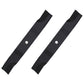 Qty 2: Non-Notched Mower Blade Fits Hustler Replaces 50-2205