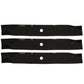 Qty 3: Non-Notched Mower Blade Fits Gravely Replaces 03253800