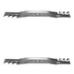 2-Blade Set Toothed Mulching Mower Blade Fits Toro 21" Cut 108-3762-03