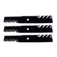Mulching Blades 3pk 48" Fits Gator Fits Exmark Turf Tracer HP Metro Viking 32351