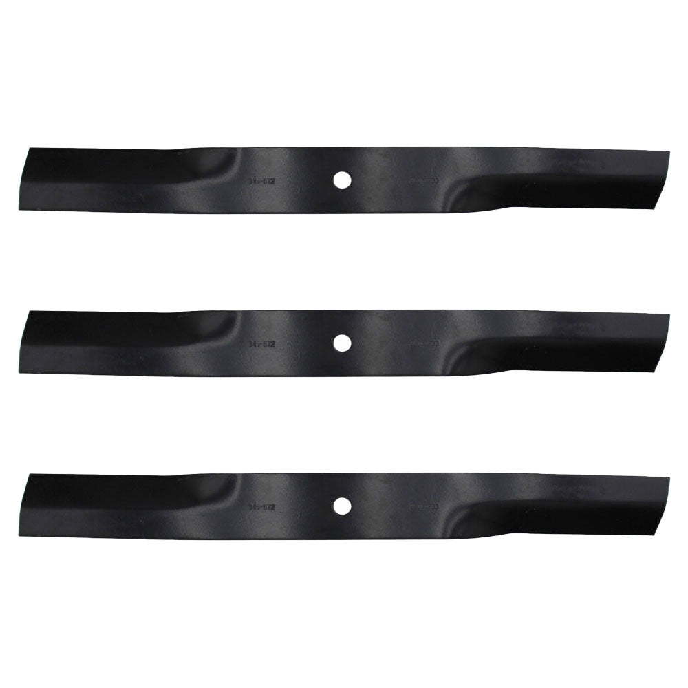 Set of 3 RM360 RM550 Mower Blades Fits Woods 34615 34615KT 15127