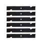 Qty 6: Heavy Duty Notched High Lift Blade
 Fits Lesco Replaces 013826