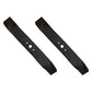 Set of (2) 19-5/16" X 3/4" Non-Notched Mulching Blade Requires 2 for 38" Deck