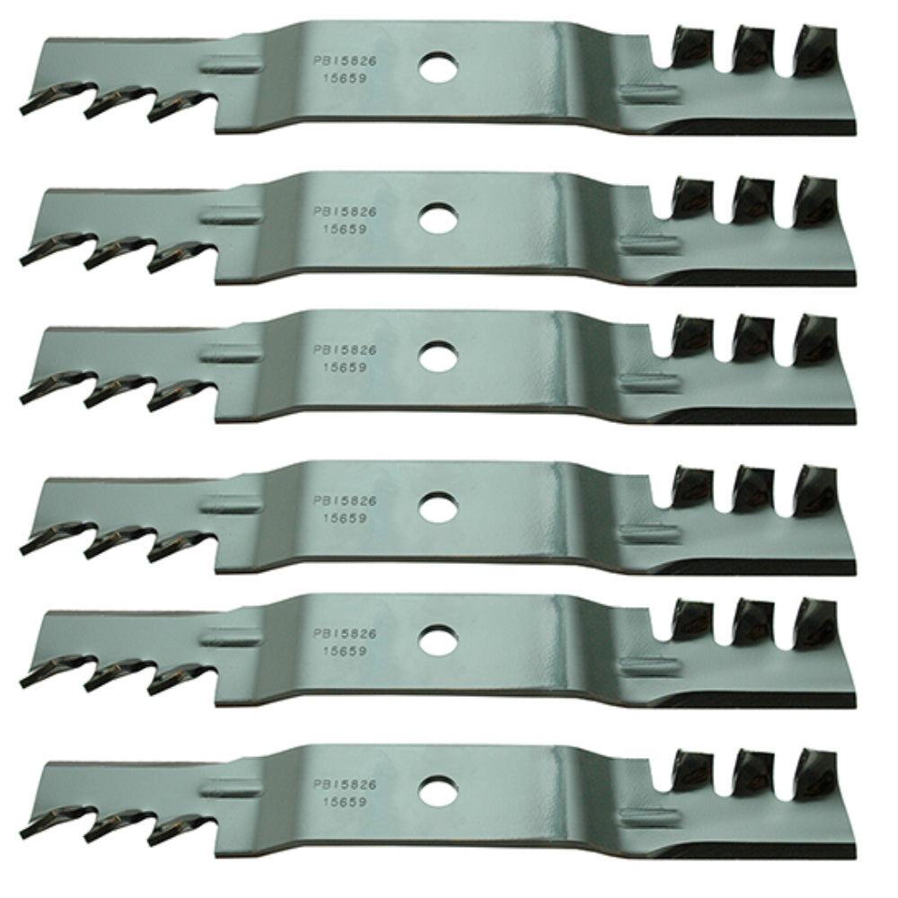 (6) Zero Turn Mower Mulch Blades - Z Force & Tank 48'' Deck Fits Cub Cadet