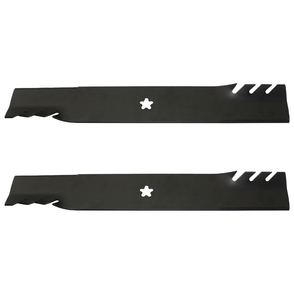 Qty 2: Toothed Mulching Blade
 Fits Oregon Replaces 596-900