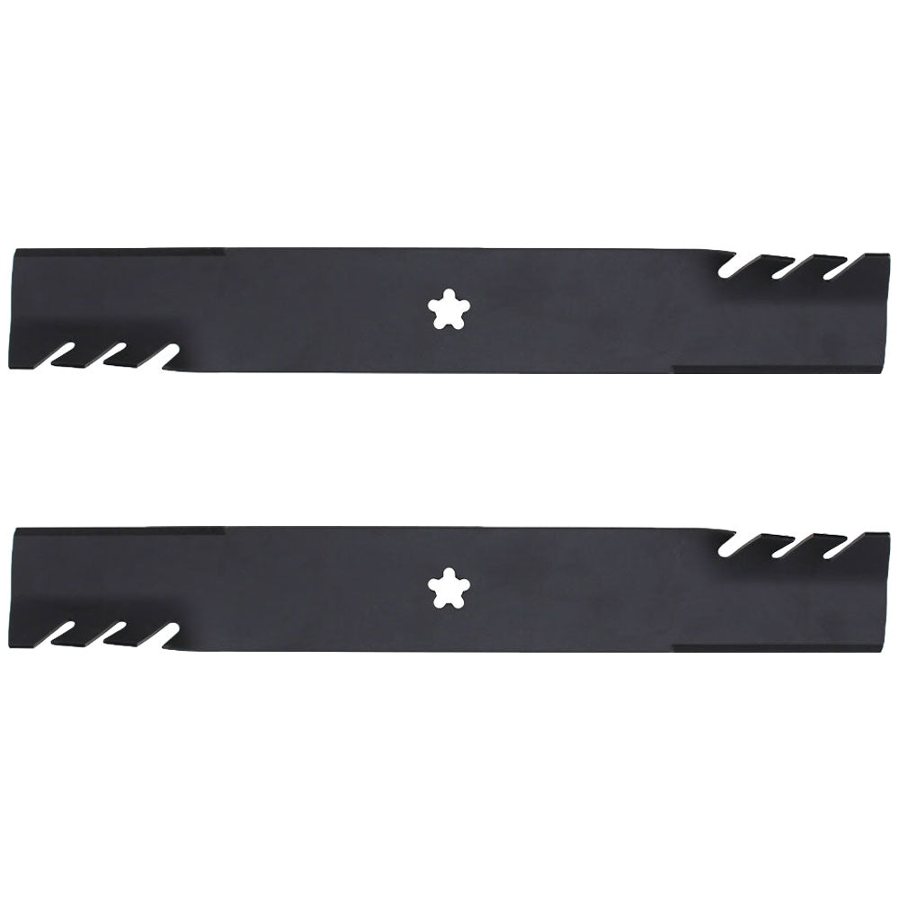 Qty 2: Toothed Mulching Blade
 Fits AYP Replaces 127843