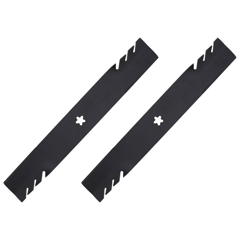 Qty 2: Toothed Mulching Blade
 Fits Oregon Replaces 596-900