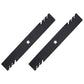 Qty 2: Toothed Mulching Blade
 Fits Mcculloch Replaces 532139775